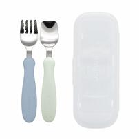 EDISONmama エジソンママ フォーク＆スプーン ケース付き ブルーハワイ