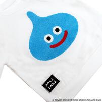 ドラクエベビー＆キッズ サガラ刺繍スウェットシャツ スライム(ホワイト×約90cm)