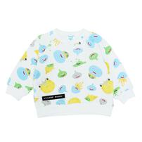 ドラクエベビー＆キッズ スウェットシャツ 総柄 スライムたち(ホワイト×80cm)