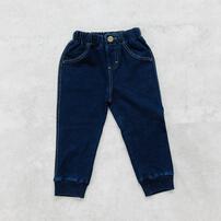 RAT-A-TATR ラッタッター デイリーパンツ インディゴミニ裏毛 ロングパンツ(ネイビー&times;90cm)