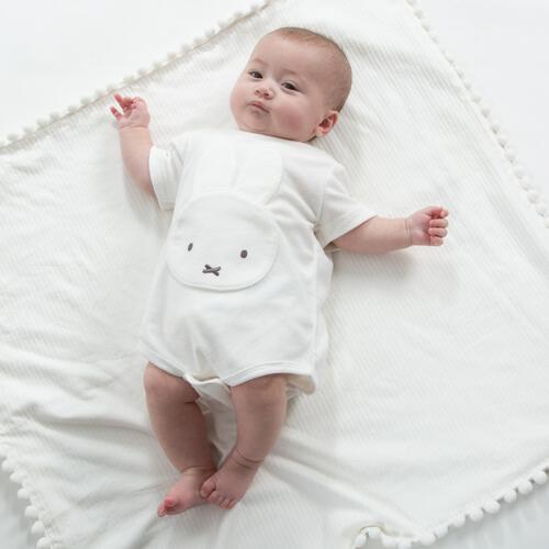 miffy ミッフィー 半袖ボディスーツ パイル ホワイト&times;80cm ベビーザらス限定