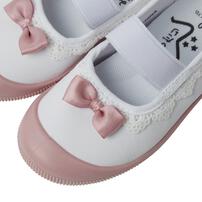 上履き リボン フリル ピンク&times;18cm ベビーザらス限定