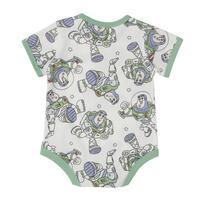 ディズニー トイストーリー 半袖ボディスーツ 総柄 バズ ホワイト&times;80cm