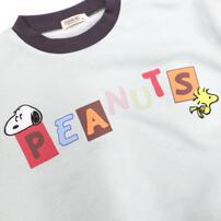 SNOOPY スヌーピー トレーナー 袖切替 ミント×95cm ベビーザらス限定