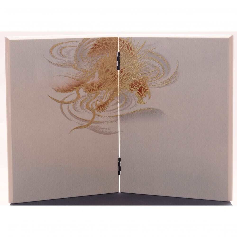 五月人形】兜飾り 収納飾り「弦月前立ラメぼかし会津塗」（536630