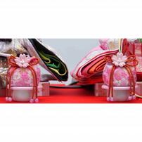 【雛人形】ケース飾り 親王飾り「桜模様黒塗」(322611)ひな人形 ひな祭り お雛様 おしゃれ トイザらス・ベビーザらス限定【メーカー直送】