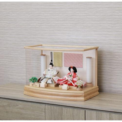 【雛人形】ケース飾り 親王飾り「落水和紙パネルアクリル」ひな人形 ひな祭り お雛様 おしゃれ トイザらス・ベビーザらス限定【メーカー直送】