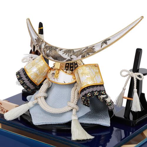 【五月人形】兜飾り ケース飾り 伊達政宗公 青 コンパクト おしゃれ 初節句 男の子 端午の節句 人気 トイザらス・ベビーザらス限定【メーカー直送】