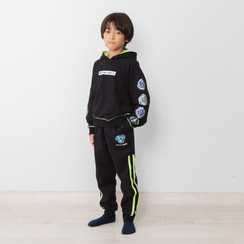 BEYBLADE X ロングパンツ ジャージ ベイブレード エックス ブラック&times;120cm ベビーザらス限定