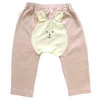 オシリハッピーモンキーパンツ うさぎ ピンク×80cm ベビー服 ベビーウェア ボトムス 赤ちゃん 男の子 女の子 ユニセックス 子供服 保育園 幼稚園