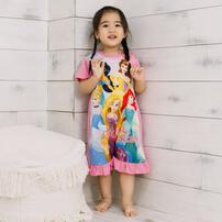 ディズニー ナイトドレス  フリル付き プリンセス ピンク&times;110cm