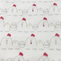 日本製 ガーゼハンカチ5枚入り にわとり柄 ベビーザらス限定