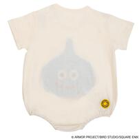 ドラクエベビー＆キッズ サガラ刺繍半袖ボディスーツ スライム ホワイト&times;70cm