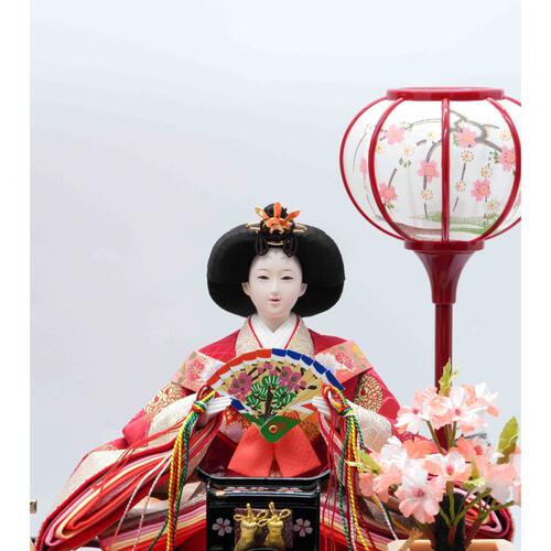 【雛人形】ケース飾り 親王飾り「舞桜刺繍アクリル」 (322027)ひな人形 ひな祭り お雛様 おしゃれ【メーカー直送】