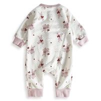 長袖カバーオール ニットキルト ウサギ柄 ピンク×70cm ベビーザらス限定