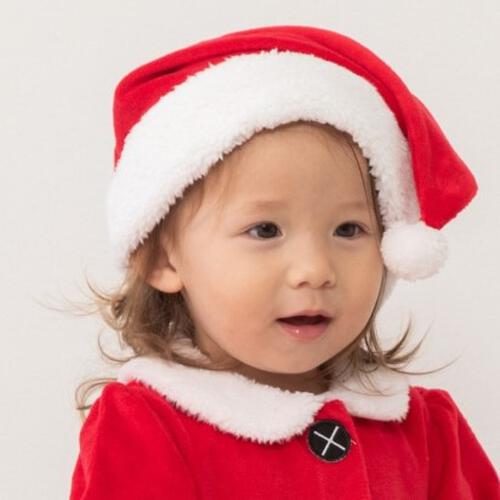 クリスマス サンタ帽子 衣装 コスチューム 普通サイズ レッド×50-52cm ベビーザらス限定