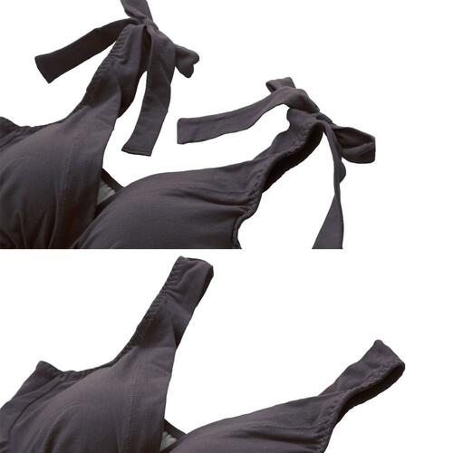 Petit jouet for maternity プティジュエット マタニティブラキャミソール (チャコール×M MU) ベビーザらス限定