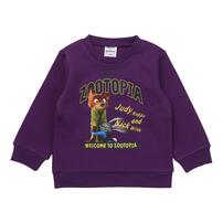 Disney ディズニー ズートピア 長袖デイリートレーナー 起毛 パープル×90cm ベビーザらス限定