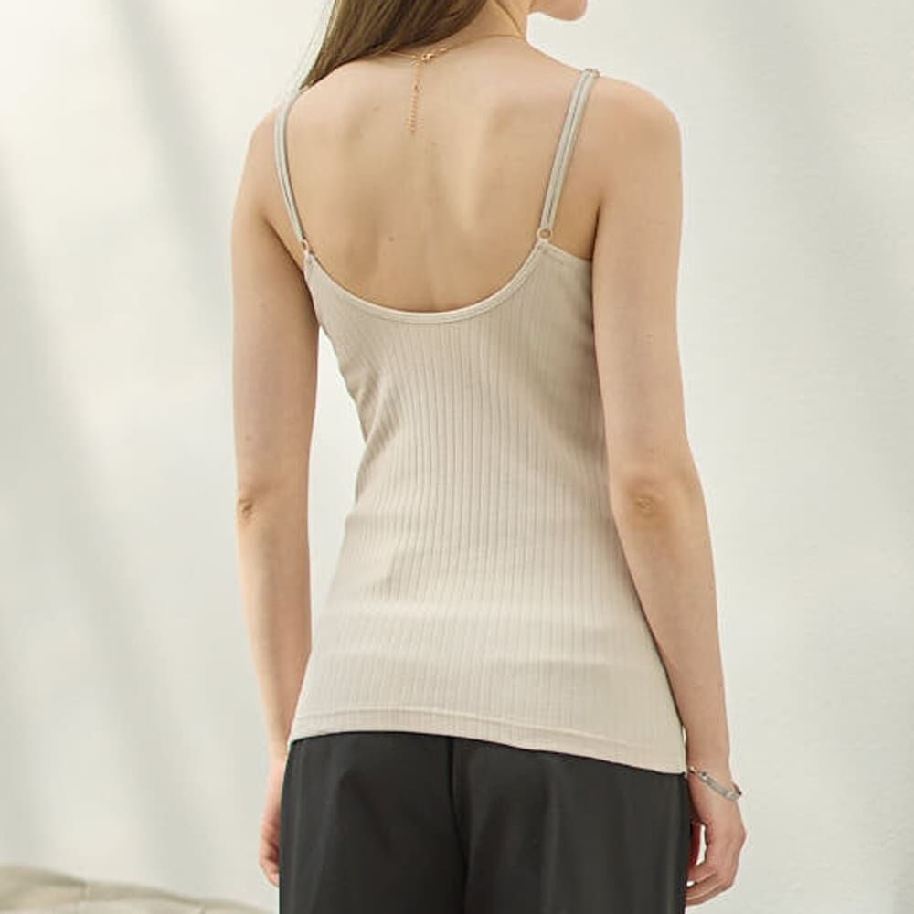 カップ付き授乳キャミソール(チャコール×M) | マタニティ・ベビー用品