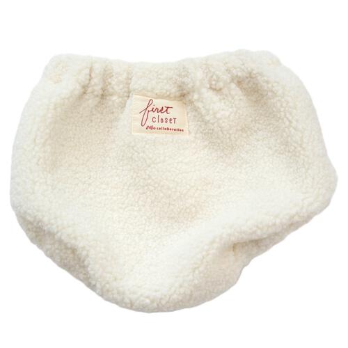 【FirstCloset×mioさん】 足付きレギンス × ボアブルマ ナチュラル×フリー ベビーザらス限定