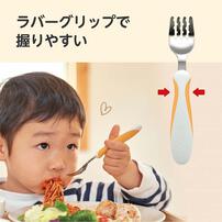 EDISONmama エジソンママ フォーク＆スプーンプラス (アプリコット) ベビーザらス限定