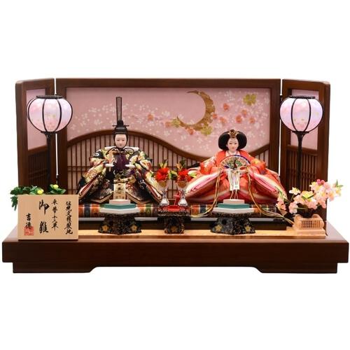 ○新品おひなさま○ さくら刺繍屏風 フルセット ほろ苦く