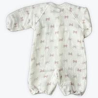 バンブーガーゼ 兼用ドレス リボン柄(リボン×50-70)