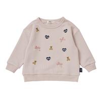 POLO BCS ハート刺繍トレーナー ピンク×80cm ベビーザらス限定