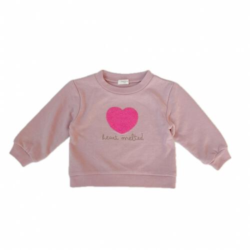 Sophitica さがら刺繍 デイリートップス ハート(ピンク&times;80cm)