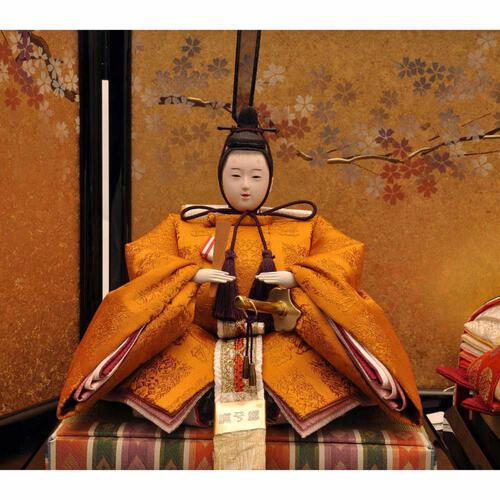 【雛人形】収納飾り 親王飾り「優艶枝桜加賀蒔絵高岡塗」 (605888)ひな人形 ひな祭り お雛様 おしゃれ【メーカー直送】