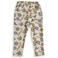 COJIKA 10分丈デイリーパンツ ワッペン柄 ミニ裏毛 ベージュ&times;90cm ベビーザらス限定