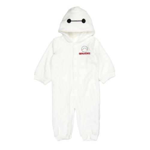 Disney ディズニー 長袖ロンパース ベイマックス フリース ホワイト×80cm