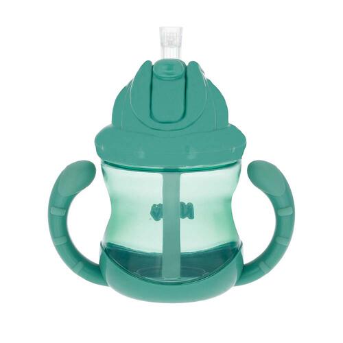 Nuby ヌービー Flip N Sip ツインハンドルマグカップ (グリーン)