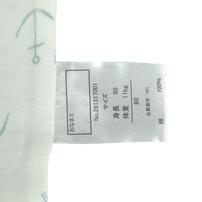 2枚組抗菌半袖ロンパース肌着フライス ジンベイザメ&times;イカリ ホワイト&times;80cm ベビーザらス限定