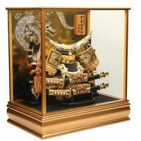 【五月人形】兜飾り ケース飾り「伊達政宗彫金龍」（538009）コンパクト 男の子 端午の節句 トイザらス・ベビーザらス限定【メーカー直送】