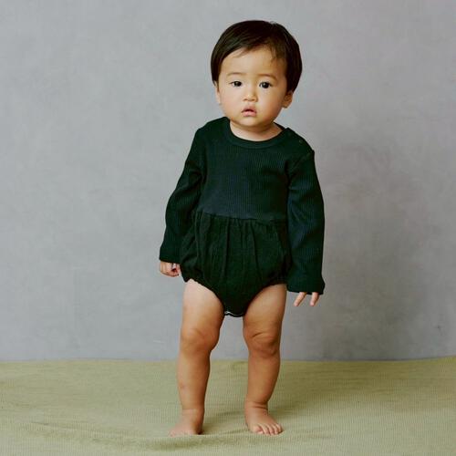 ローリーズファームベビー ふんわりボディスーツ(ブラック×80cm) ベビーザらス限定