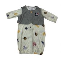 MLB ベスト付き総柄ドレスオール 50-70cm