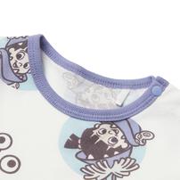 ディズニー 半袖ボディスーツ 総柄 ブー ホワイト&times;80cm