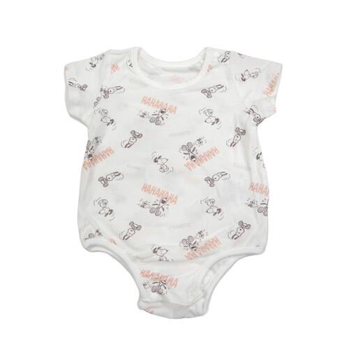 SNOOPY 半袖ロンパース &times;キャミソールチュニック スヌーピー レッド&times;80cm