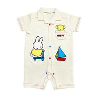 miffy ミッフィー 半袖カバーオール デニムニット ナチュラル&times;70cm ベビーザらス限定