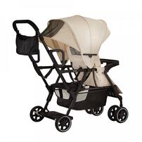 KATOJI カトージ ベビーカー 二人でゴー (ベージュ) 【2人乗りベビーカー】