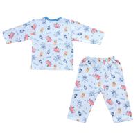 ANPANMAN アンパンマン ニットキルトパジャマ 総柄 サックス×100cm ベビーザらス限定