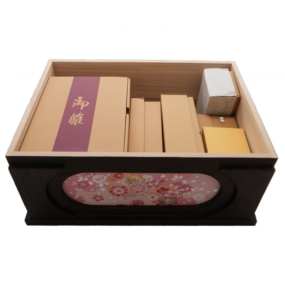 雛人形】【動画】収納飾り 親王飾り「春歌桜焼桐」 (605873)ひな人形