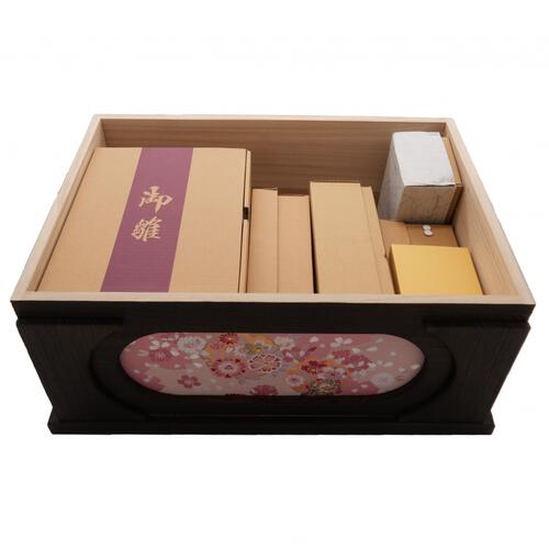 【雛人形】【動画】収納飾り 親王飾り「春歌桜焼桐」 (605873)ひな人形 ひな祭り お雛様 おしゃれ 人気【メーカー直送】