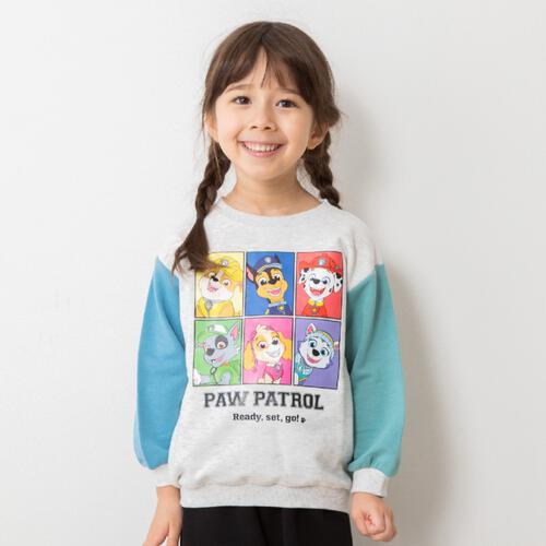 ベビーザらス限定　パウ･パトロール ソデカラートレーナー(アイボリー×100cm)