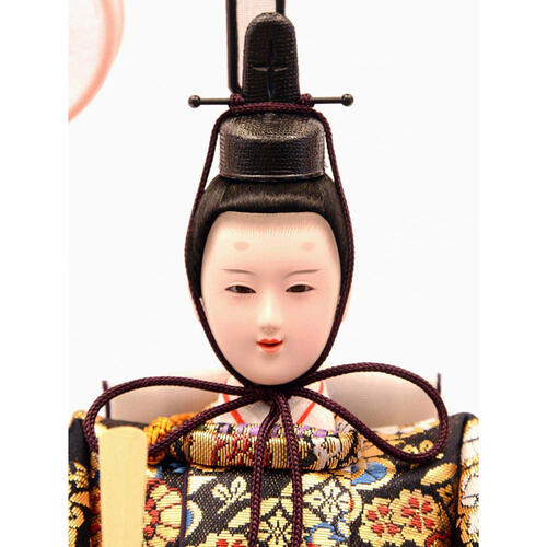 【雛人形】ケース飾り 親王飾り「金彩桜に玉手箱白塗六角」  (322347)ひな人形 おしゃれ ホワイト トイザらス・ベビーザらス限定【メーカー直送】