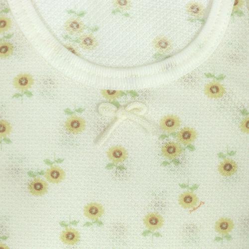 2枚組袖なしシャツ肌着 防汚 ひまわり ピンク&times;90cm ベビーザらス限定