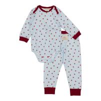 【FirstCloset×mioさん】 長袖ボディスーツ レギンス付き スムス サックス×70-80cm ベビーザらス限定