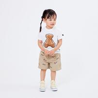 POLO BCS ロゴクマ総柄ハーフパンツ ベージュ&times;90cm ベビーザらス限定