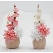 【雛人形】木目込み親王飾り「ひなまり」丸形 (331388)ひな人形 おしゃれ かわいい コンパクト 丸型 トイザらス・ベビーザらス限定【メーカー直送】